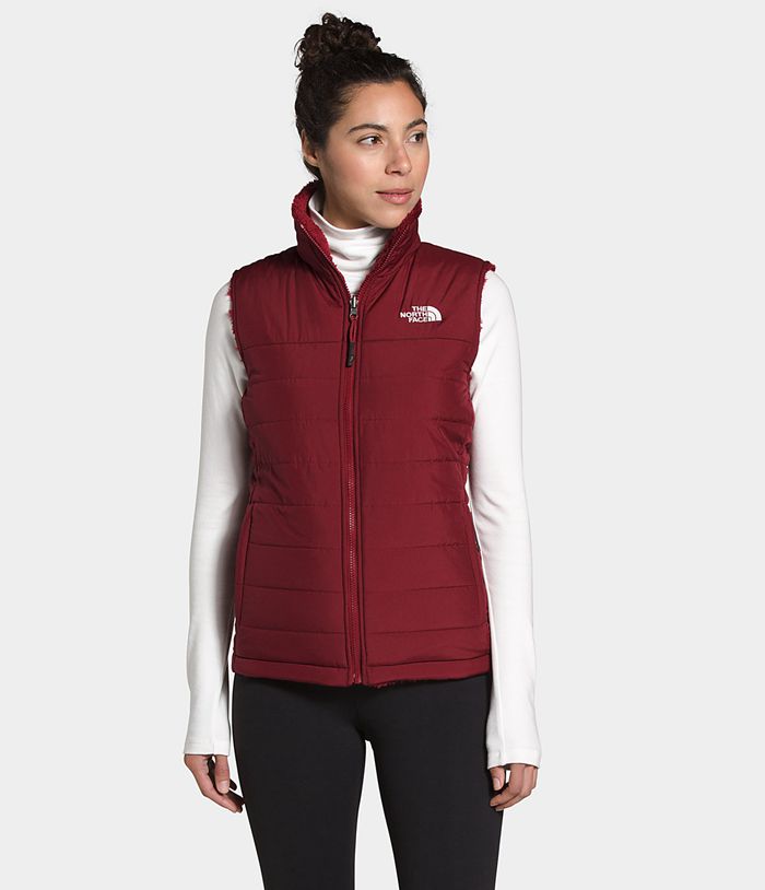 Chaleco The North Face Mujer Burdeos Mossbud Insulated Reversible 26140XGUJ